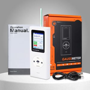 เครื่องวัดเกาส์แบบดิจิตอล เครื่องวัดเทสลา เครื่องตรวจจับสนามแม่เหล็กแบบพกพา ช่วงการวัด 0~25k Gs จอแสดงผลสีสำหรับการทดสอบแม่เหล็ก - Product Image 3