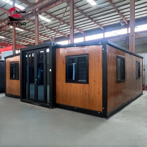 Maison conteneur modulaire préfabriquée extensible à double aile de 20 pieds Kit de cabine prête à l'emploi à 2 chambres Design chinois - Product Image 2
