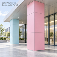Panneau composite en aluminium de 4 mm, taille personnalisée, matériaux incassables pour mur-rideau et façade d'hôtel