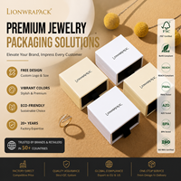 Boîtes à bijoux personnalisées Lionwrapack, boîte cadeau tiroir écologique pour bague, emballage de vente au détail pour mariage, vente en gros