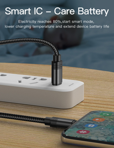 Vente en gros expédition rapide câble usb type c nylon tressé alliage d'aluminium 1m 2m 3m câble de charge usb c pour téléphone - Product Image 4