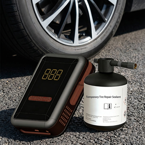 Kit <span class=keywords><strong>de</strong></span> Reparación <span class=keywords><strong>de</strong></span> Neumáticos Ligero <span class=keywords><strong>de</strong></span> Segunda Generación con Batería <span class=keywords><strong>de</strong></span> Litio Universal para Autos, SUVs y Bicicletas - Product Image 1