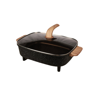 Olla Eléctrica Multifuncional de 1800W y 8L con Revestimiento Antiadherente, Diseño Cuadrado, Soporte en Holandés para Uso Doméstico - Product Image 2