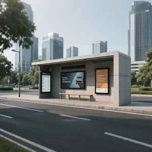 For Cosun Design Outdoor Smart <strong>Bus</strong> Shelter Station LED Display <strong>Board</strong> Small <strong>Bus</strong> Smart <strong>Advertising</strong> Station - Product Image 3