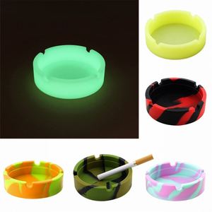 Cendrier rond en silicone réutilisable, résistant aux hautes températures, solution idéale sans fumée, disponible en plusieurs couleurs - Product Image 5