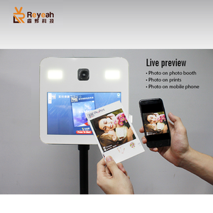 Cabina de aire abierto portátil, 21,5 pulgadas, espejo mágico, fotomatón de aluminio, para compartir en Ins, <span class=keywords><strong>Facebook</strong></span>, etc. - Product Image 4