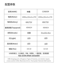 Motocicleta/Scooter/Bicicleta Eléctrica <span class=keywords><strong>Condor</strong></span> 48V 2026, Velocidad Máxima de 60 km/h para Adultos, para Uso en Exportación Internacional - Product Image 5