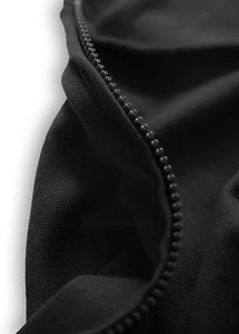 Sweat-shirt à capuche léger à fermeture éclair et à manches longues pour homme, vêtement de haute qualité avec poche Kanga, couleur unie, vente en gros - Product Image 5