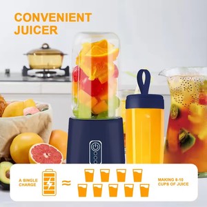 Licuadora Personal Recargable USB de 400 ml, Mini Licuadora Portátil para Jugos Frescos, Venta al Por Mayor, Bajo MOQ - Product Image 5