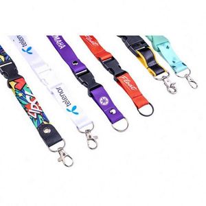 Lanière personnalisée en polyester et nylon vierge pour sublimation, avec logo imprimé, vente en gros OEM, pas chère - Product Image 5