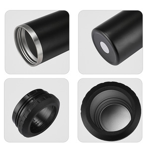 Refroidisseur de canettes de camping 4-en-1 personnalisé en acier inoxydable à double paroi isolé sous vide de 16 oz pour bouteilles de bière de 12 oz avec double couvercle - Product Image 4