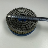 Brosse à disque en fil noué en acier recouvert de laiton, usage industriel intensif, diamètre 150 mm, poils en bronze, certifiée ISO9001, OEM 25,4 mm