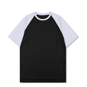 เสื้อยืดฟอร์มัล ไซส์ US 180 กรัม สีสันตัดกัน แขนเสื้อแบบแร็กแลน ชายเสื้อผ่า แห้งเร็ว ยืดหยุ่น เหมาะสำหรับเล่นบาสเก็ตบอล เสื้อยืดเปล่า - Product Image 3