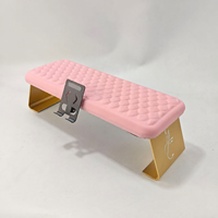 Nouveau coussin de repose-bras confortable pour manucure, portable et détachable, en métal, pour pédicure et nail art, idéal pour les outils de salon de beauté.