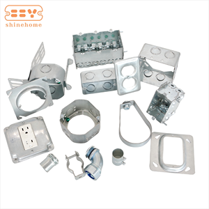 Cubierta de Dispositivo Único de acero cuadrado de 4 pulgadas elevada de 3/4 pulgadas con caja de salida de tipo Volume.52C14 de 5,1 pulgadas cúbicas - Product Image 5