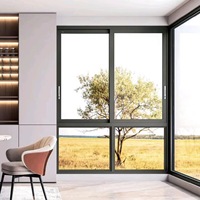 Ventanas Corredizas de Aluminio con Doble Vidrio Templado, Diseño Moderno Personalizado, Aislamiento Térmico, Eficiencia Energética y Aislamiento Acústico
