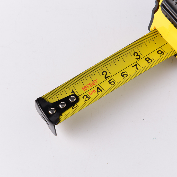 Заводская поставка, стальная рулетка 5 м с двойным лезвием с нейлоновым покрытием и магнитным крючком