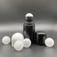 Flacon roll-on en plastique de 60 ml, cylindrique, pour déodorant, huile essentielle arabe, avec compte-gouttes
