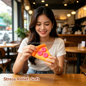 Juguete Sensorial Elástico Suave al Tacto con Forma de Pizza, Caja Sorpresa, Venta al por Mayor, Gadget Portátil <span class=keywords><strong>para</strong></span> Aliviar la <span class=keywords><strong>Ansiedad</strong></span> en Mujeres - Product Image 2
