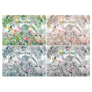 Sud-est asiatique forêt tropicale humide fleurs, oiseaux, plantes vertes papier peint salon <span class=keywords><strong>Tv</strong></span> fond mur papier peint - Product Image 5