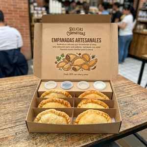 Boîte à emporter pour empanadas avec logo personnalisé, avec compartiment pour sauce et séparateurs, en <span class=keywords><strong>carton</strong></span>, pour emballages de nourriture rapide à emporter - Product Image 3