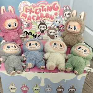 Auténtico Original Popmart Macarons juguetes de peluche figuras coleccionables cajas misteriosas diseño confirmado Labubu Lychee Berry Doll - Product Image 3