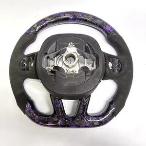 Volant personnalisé en fibre de carbone forgée LED violet pour <span class=keywords><strong>Dodge</strong></span> Charger Durango <span class=keywords><strong>Srt</strong></span> Hellcat Grand Cherokee - Product Image 5