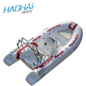RIB390CL HAOHAI高級ヨットアルミセンターコンソール付きグラスファイバーカーボンファイバーハル船外エンジン認定CEフィッシング - Product Image 4
