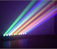 Éclairage de scène LED linéaire professionnel avec 10 têtes de faisceau de 40 W, faisceau de lavage et barre de poursuite pour concert, performance et conception d'éclairage