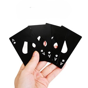 Ouvre-cartes créatif et populaire en acier inoxydable, en forme de pique de jeu de cartes, pour la maison et l'utilisation avec de la bière - Product Image 2