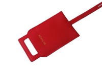 Étiquette de bagage portable en cuir PU pour valise, porte-adresse d'identification, accessoire de voyage créatif pour avion