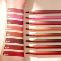 Private Label Flüssiger Lipliner Wasserfest Langanhaltend Doppelseitig Wischfest Präzise Kontur Vitamin E Feuchtigkeitsspendend Vegan