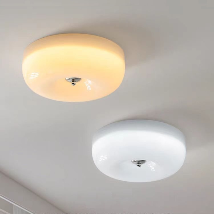 Indoor Ceiling Mounted Round Lamps Vintage Cream Style Eye Protection 28W Led Ceiling Light for Kids Bedroom Home Decoration
