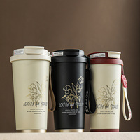 Mug à café personnalisé avec motif floral, 500 ml, gobelet de voyage personnalisé, mug à café de voyage avec motif floral