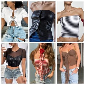 Vente en gros de vêtements pour femmes, robes décontractées, hauts, t-shirts, emballages mixtes, expédition aléatoire de vêtements - Product Image 3