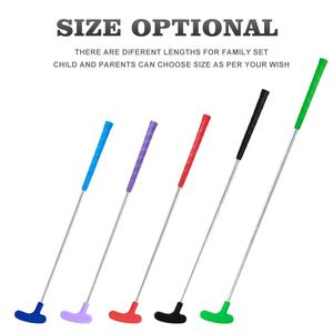 फैक्टरी प्रत्यक्ष बिक्री डबल साइड गोल्फ पटर रंगीन पकड़ रबर हेड गोल्फ क्लब जूनियर थोक बच्चों के लिए मिनी गोल्फ पटर - Product Image 2