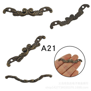 Poignées de tiroir de style antique en alliage de zinc, forme de barre, design traditionnel pour meubles, poignées de porte d'armoire A21A22 - Product Image 3