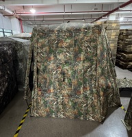 Abri de chasse octogonal isolé camouflage, directement de l'usine, en polyester 150D de qualité supérieure, entièrement occultant, durable et portable