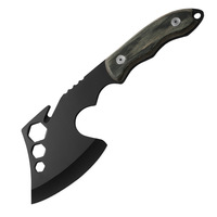 Hache de survie multifonctionnelle pour le camping, hachette d'extérieur pour fendre le bois