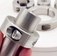 Colliers de blocage d'arbre en acier inoxydable usinés CNC sur mesure LeGood, ID 30mm, OD 54mm, hauteur 15mm avec vis à tête hexagonale