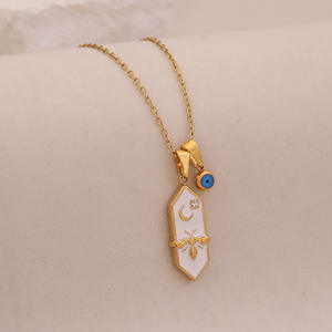 Ожерелье с шестиугольной Пчелой из нержавеющей стали - Product Image 6