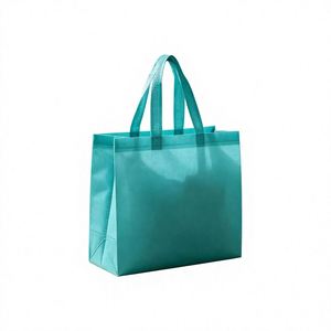 Sacs fourre-tout non tissés recyclables en gros, sacs de courses thermosoudés avec logo pour publicités et cadeaux - Product Image 4