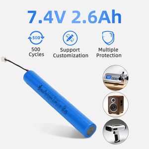18650 paket baterai Lithium baterai kustom 7.4V 2,6 AH baterai paket ion litium isi ulang - Product Image 1