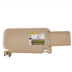 Toyota RAV4 Left Beige Sun Visor 74320-42501-A1 With Mirror And Warning Label For Car Interior Use - Product Image 5