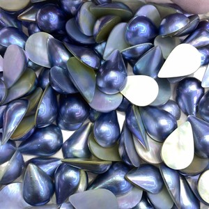 Perles en vrac Beauty Point Mabe Pearl Drops 13x18mm bleu ciel étoilé eau de mer - Product Image 5