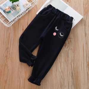 Velvet printed winter trousers for girls, thick <strong>stockings</strong>, children's <strong>tracksuit</strong>, wholesale, 2020 - Product Image 6