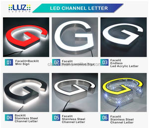 Lettres en relief LED personnalisables, enseigne de magasin 3D avec bandes LED pour hôtels, bars, centres commerciaux et publicité d'entreprise - Product Image 4