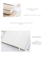 Carnet de notes A6 mignon et classique, couverture rigide en tissu, reliure cousue, pour sublimation, idéal pour le bureau, l'école et les étudiants, papeterie épaisse