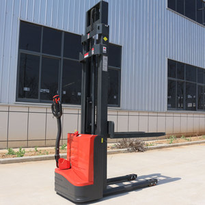 Double Lift 1.5Ton 2 Meter Electric Self Loading Electric Hand Stacker Full Electric 1500kg 2000mm Self Loading Forklift. - Product Image 4