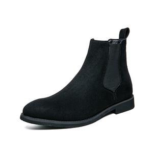 Botas Chelsea de Hombre en Cuero Sintético de Diseño Clásico 2026, Talla Grande, Color Amarillo y Blanco, Cómodas, Altura al Tobillo, Antideslizantes para Invierno - Product Image 5